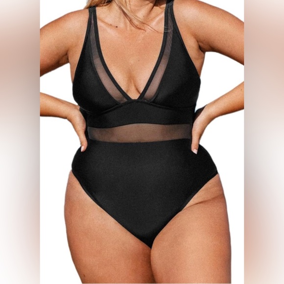 Cupshe Other - 🆕 CUPSHE BLACK BATHING SUIT (1X)